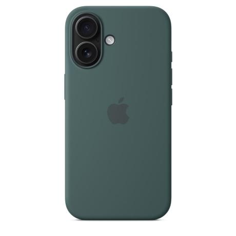 iPhone 16 Silicone Mobile Case with MagSafe, Lake Green-4