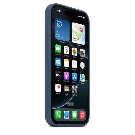 iPhone 16 Pro Silicone Case with MagSafe, Denim-4