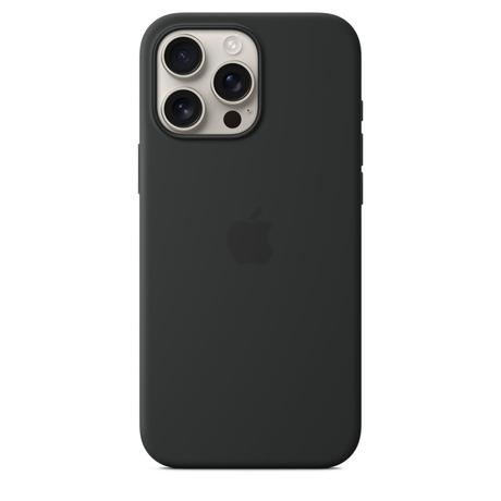 iPhone 16 Pro Max Silicone Case with MagSafe, Black-1