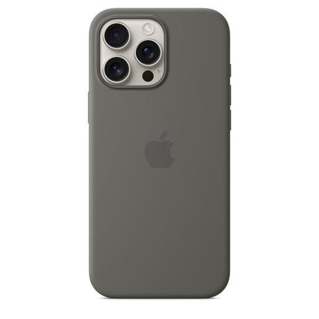 iPhone 16 Pro Max Silicone Case with MagSafe, Stone Grey-1