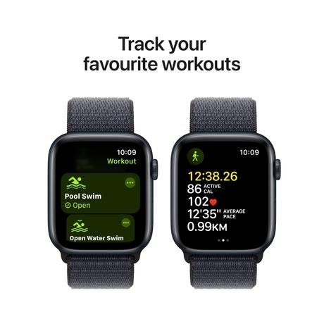 Buy Apple Watch SE GPS 44 mm Midnight Aluminium Case with Ink