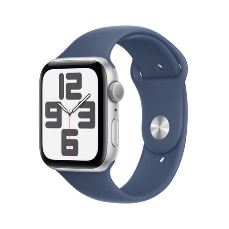 Buy Apple Watch SE GPS 44 mm Silver Aluminium Case with Denim