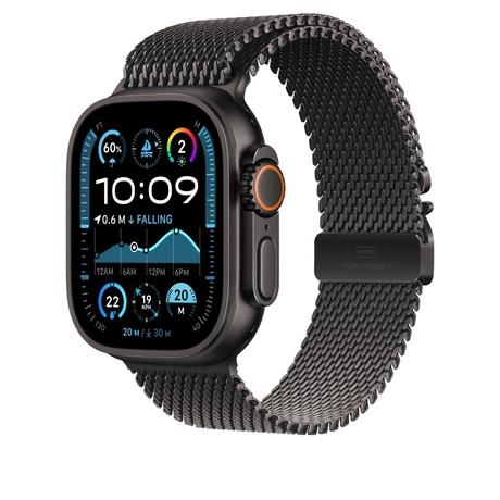 Apple Watch 49 mm Black Titanium Milanese Loop M-Zml-1