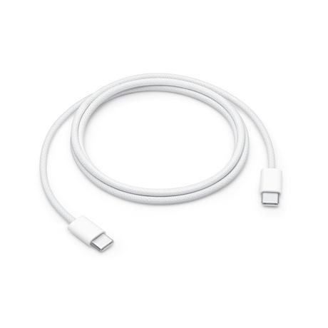 Apple 60 W Type-C to Type-C Charging Cable, 100 cm (1 m), Woven Design, Fast Charging, White-1
