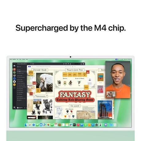 Apple iMac 60.96 cm (24 inch) All-In-One Desktop (8-Core Apple M4 Chip/2 Ports/16 GB/256 GB), MWUE3HN/A, Green-5
