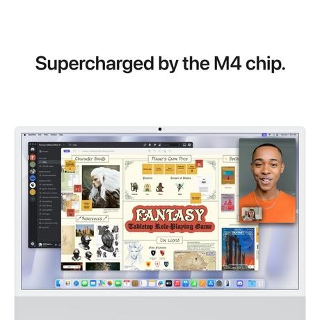 Apple iMac 60.96 cm (24 inch) All-In-One Desktop (10-Core Apple M4 Chip/4 Ports/16 GB/256 GB), MWUU3HN/A, Silver-5