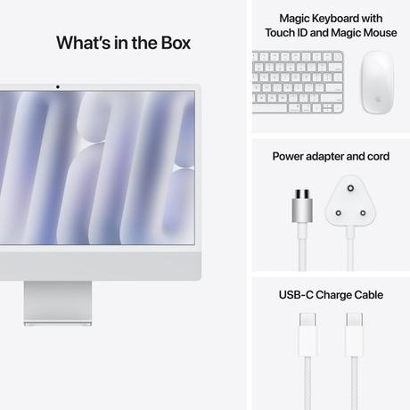 Apple iMac 60.96 cm (24 inch) All-In-One Desktop (10-Core Apple M4 Chip/4 Ports/16 GB/256 GB), MWUU3HN/A, Silver-8