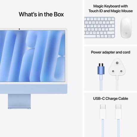 Apple iMac 60.96 cm (24 inch) All-In-One Desktop (10-Core Apple M4 Chip/4 Ports/16 GB RAM/512 GB Memory), MWV33HN/A, Blue-8