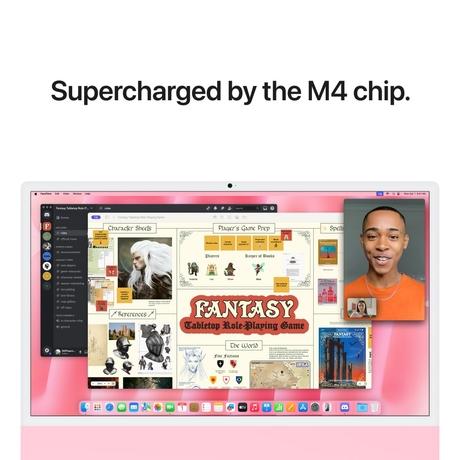 Apple iMac 60.96 cm (24 inch) All-In-One Desktop (10-Core Apple M4 Chip/4 Ports/16 GB RAM/256 GB Memory), MWV43HN/A, Pink-5