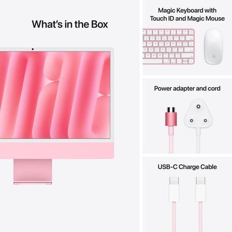 Apple iMac 60.96 cm (24 inch) All-In-One Desktop (10-Core Apple M4 Chip/4 Ports/16 GB RAM/256 GB Memory), MWV43HN/A, Pink-8