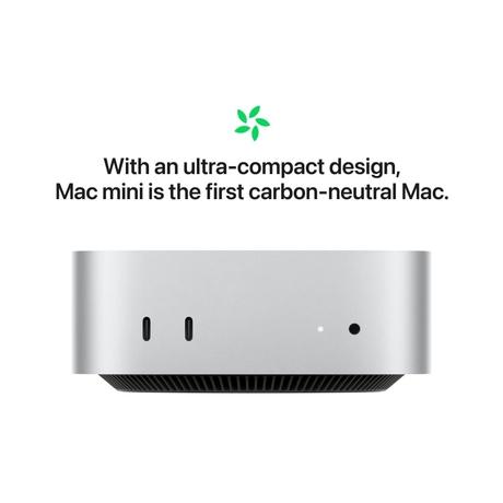 Apple Mac mini (10-Core Apple M4 Chip/16 GB/256 GB SSD) MU9D3HN/A, Silver-4