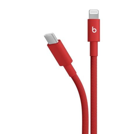 Apple Beats USB-C to Lightning Woven Charging Cable 150 cm (1.5 m), Rapid Red-1