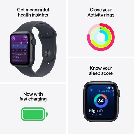 Apple Watch SE 3 GPS 40 mm Starlight Aluminium Case with Starlight Sport Band - S/M-2