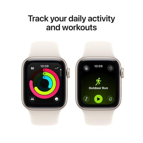 Apple Watch SE 3 GPS 40 mm Starlight Aluminium Case with Starlight Sport Band - S/M-5