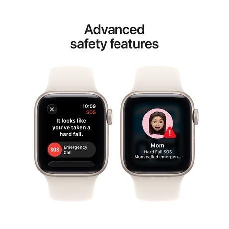 Apple Watch SE 3 GPS 40 mm Starlight Aluminium Case with Starlight Sport Band - S/M-6
