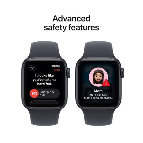 Apple Watch SE 3 GPS 40 mm Midnight Aluminium Case with Midnight Sport Band - M/L-6