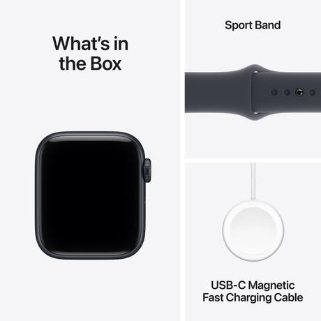 Apple Watch SE 3 GPS 40 mm Midnight Aluminium Case with Midnight Sport Band - M/L-8