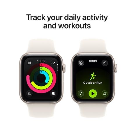 Apple Watch SE 3 GPS 44 mm Starlight Aluminium Case with Starlight Sport Band - M/L-5