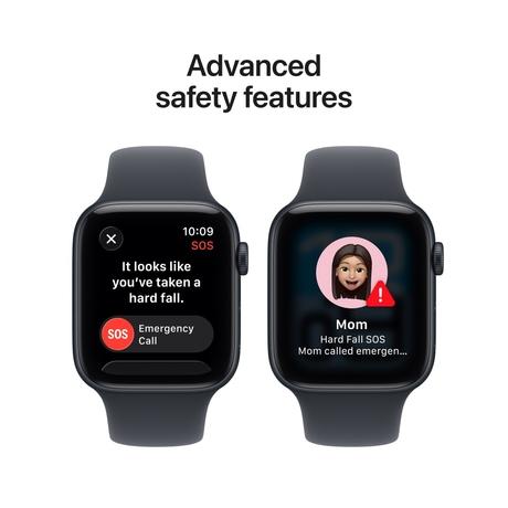 Apple Watch SE 3 GPS 44 mm Midnight Aluminium Case with Midnight Sport Band - M/L-6