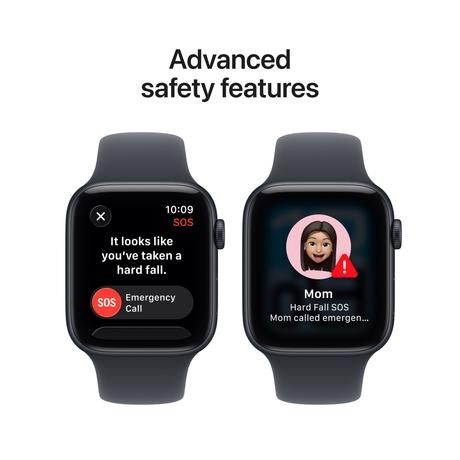 Apple Watch SE 3 GPS + Cellular 44 mm Midnight Aluminium Case with Midnight Sport Band - M/L-3