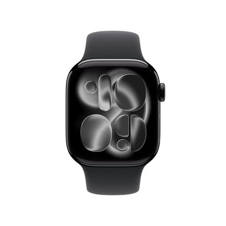 Apple Watch Series 11 GPS 42 mm Jet Black Aluminium Case with Black Sport Band - S/M-1