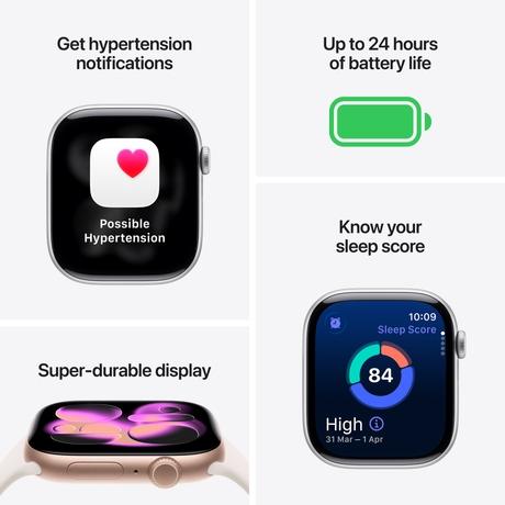 Apple Watch Series 11 GPS 46 mm Jet Black Aluminium Case with Black Sport Band - M/L-2