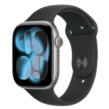 Apple Watch Series 11 GPS 46 mm Space Grey Aluminium Case with Black Sport Band - S/M-0