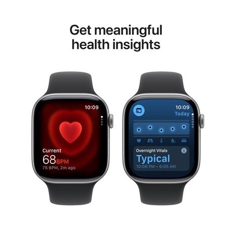 Apple Watch Series 11 GPS + Cellular 46 mm Space Grey Aluminium Case with Black Sport Band - M/L-4