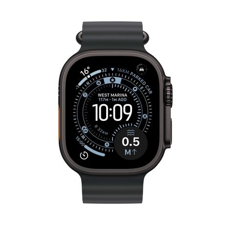 Apple Watch Ultra 3 GPS + Cellular 49 mm Black Titanium Case with Black Ocean Band-1