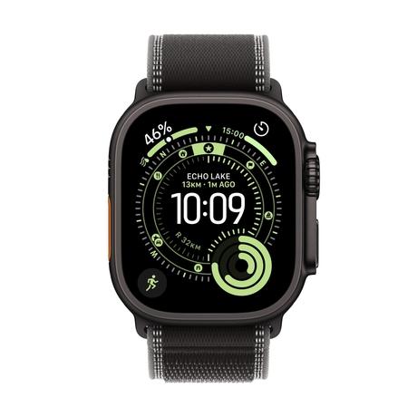 Apple Watch Ultra 3 GPS + Cellular 49 mm Black Titanium Case with Black/Charcoal Trail Loop - M/L-1