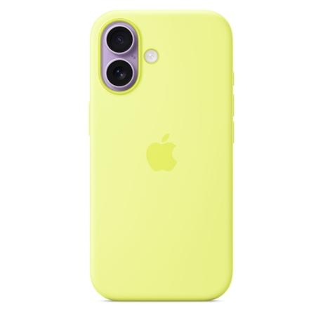 Apple iPhone 17 Silicone Mobile Case with MagSafe, Neon Yellow-1