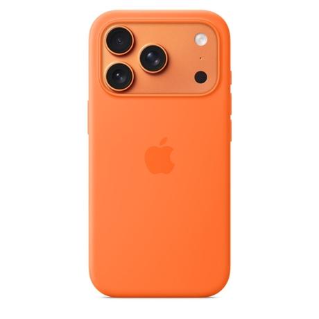 Apple iPhone 17 Pro Silicone MagSafe Mobile Case, Orange-0