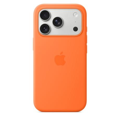 Apple iPhone 17 Pro Silicone MagSafe Mobile Case, Orange-1