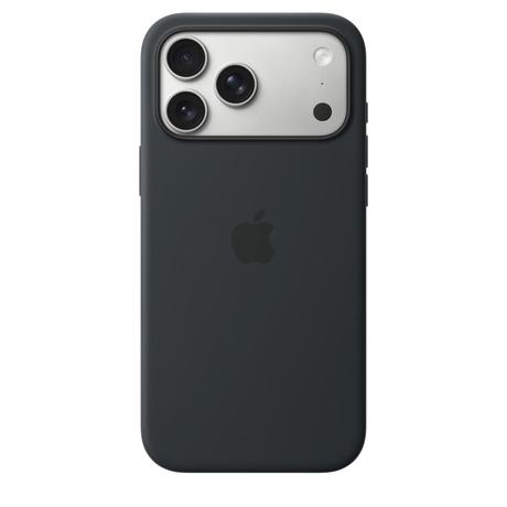 Apple iPhone 17 Pro Max Silicone MagSafe Mobile Case, Black-0