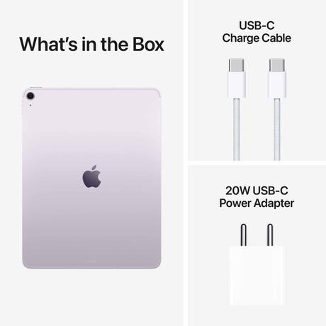 Apple iPad Air M4 32.78 cm (13 inch) Wi-Fi + Cellular Tablet, 256 GB, Purple (2026), MH9L4HN/A-10