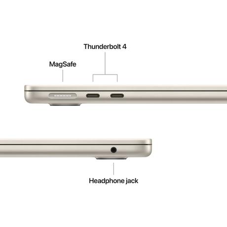 Apple MDHA4HN/A MacBook Air 13 (10-core Apple M5 Chip/16 GB/512 GB SSD/Mac OS/Liquid Retina), 34.46 cm (13.6 inch), Starlight-5