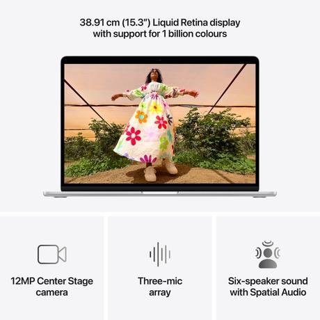 Apple MDV94HN/A MacBook Air (Apple M5 Chip/16 GB/512 GB SSD/macOS/Liquid Retina), 38.91 cm (15.3 inch), Silver-5