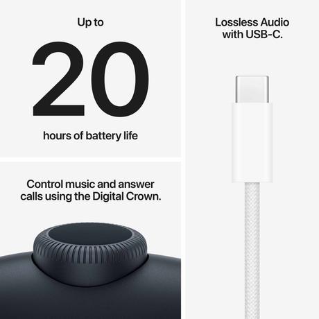 Apple AirpodsMax2 USB-C Bluetooth Headphone, Midnight-7