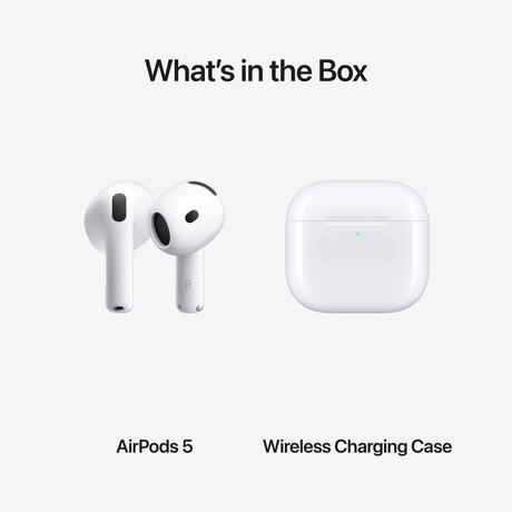 Apple AirPods 5 Active Noise Cancelling TWS with Wireless Charging Case, White-10
