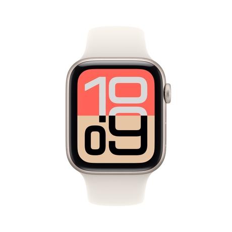 Apple Watch SE 3 GPS 44 mm Starlight Aluminium Case with Sand Sport Band - S/M-1