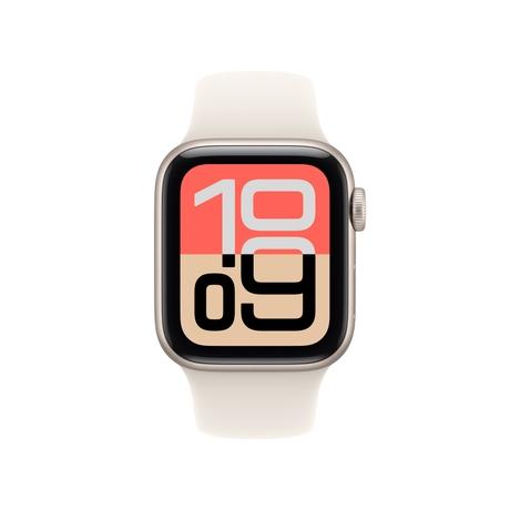 Apple Watch SE 3 GPS + Cellular 40 mm Starlight Aluminium Case with Sand Sport Band - S/M-1