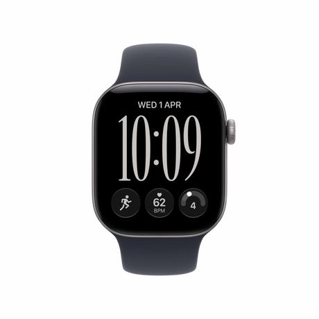 Apple Watch Series 12 42 mm GPS Space Grey Aluminium Case with Navy Blue Sport Band - M/L-2