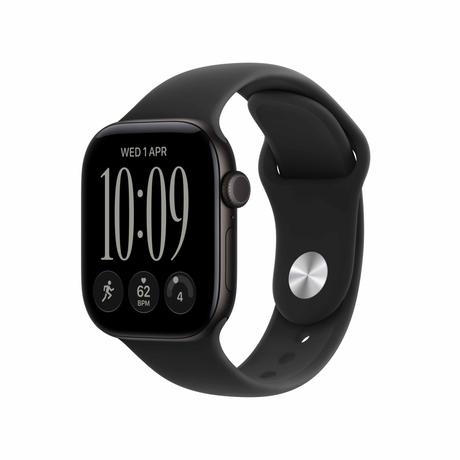 Apple Watch Series 12 42 mm GPS Black Aluminium Case with Black Sport Band - M/L-0