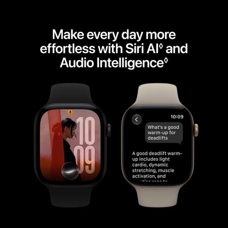 Apple Watch Series 12 42 mm GPS + Cellular Dark Bronze Aluminium Case with Olive Sport Band - S/M-6