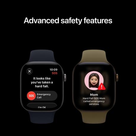 Apple Watch Series 12 GPS + Cellular 46 mm Space Grey Aluminium Case with Navy Blue Sport Band - M/L-7