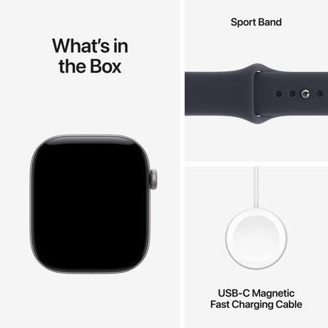 Apple Watch Series 12 GPS + Cellular 46 mm Space Grey Aluminium Case with Navy Blue Sport Band - M/L-8