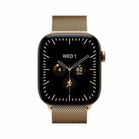 Apple Watch Series 12 GPS + Cellular 46 mm Radiant Gold Titanium Case with Radiant Gold Milanese Loop - M/L-2