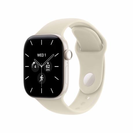 Apple Watch Series 12 42 mm GPS + Cellular Pearl White Ceramic Case with Sand Sport Band - S/M-0