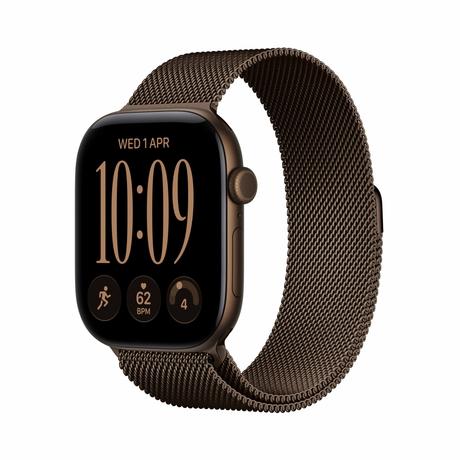 Apple Watch Series 12 GPS + Cellular 46 mm Dark Bronze Aluminium Case with Dark Bronze Milanese Loop - S/M-0