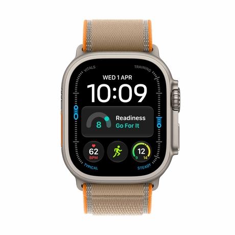Apple Watch Ultra 4 GPS + Cellular 49 mm Natural Titanium Case Sand Trail Loop - M/L-1